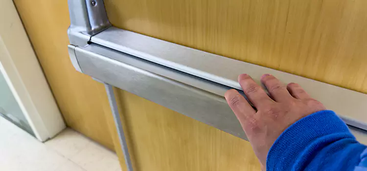 Installing a Push Bar on a Door Caledonia